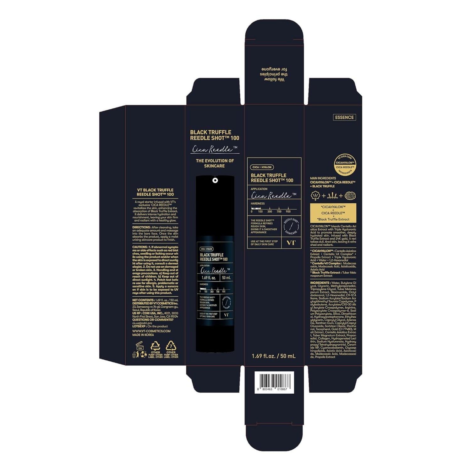 VT Cosmetics Black Truffle Reedle Shot 100 1.69 fl oz. 50 ml