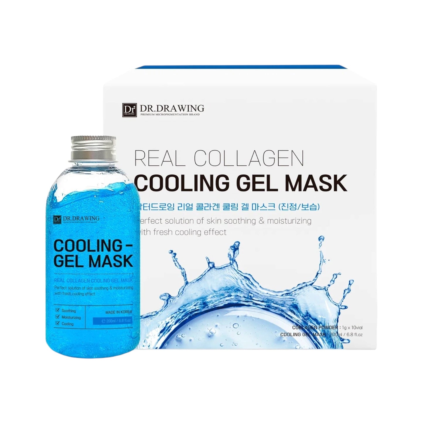 Dr. Drawing Real Collagen Cooling Gel Mask (Soothing & Moisturizing) - Fox|Pharma