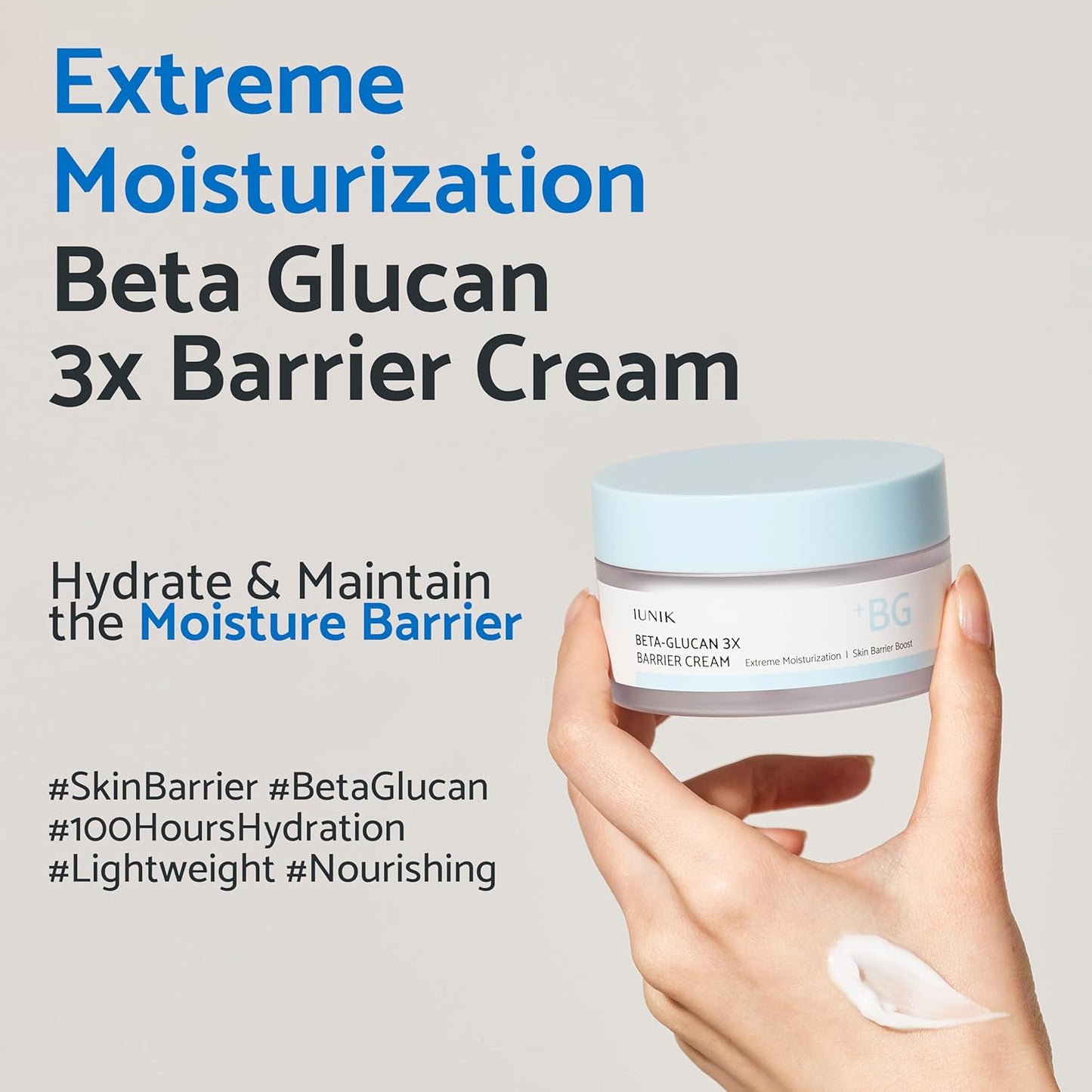 IUNIK BETA GLUCAN 3X BARRIER CREAM 1.69 fl.oz/50ML - Fox|Pharma