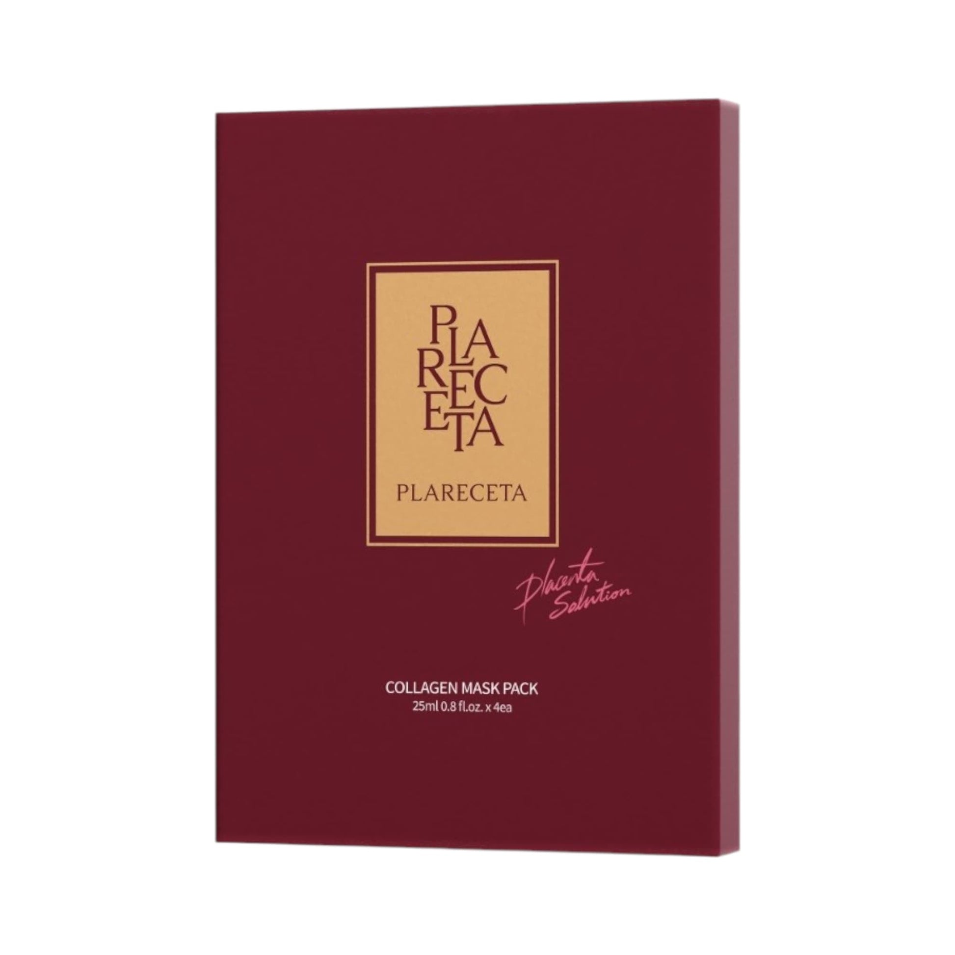 Plareceta Collagen Mask Pack 1 Box (4 sheets) – Intensive Collagen Sheet Masks - Fox|Pharma