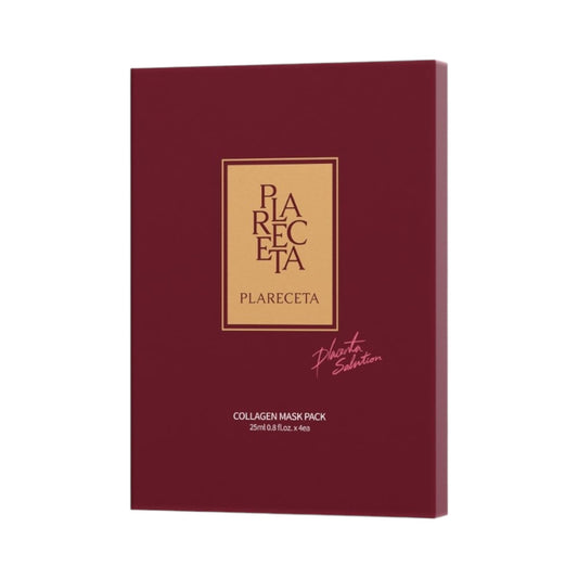 Plareceta Collagen Mask Pack 1 Box (4 sheets) – Intensive Collagen Sheet Masks - Fox|Pharma