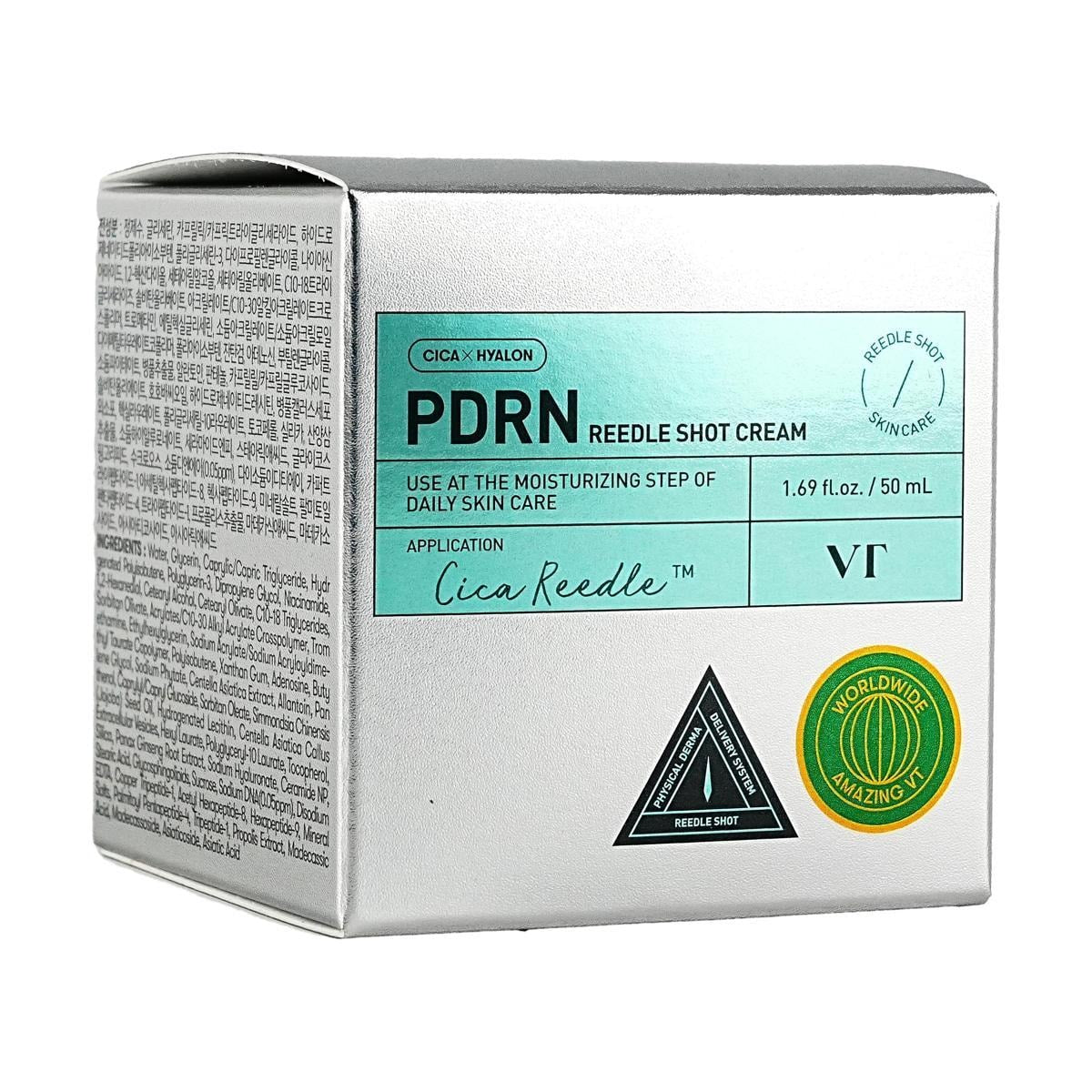 VT Cosmetics PDRN REEDLE SHOT CREAM 1.69 fl oz. 50 ml
