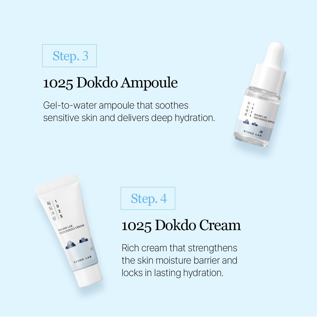 ROUND LAB 1025 Dokdo Trial Kit 4-Piece