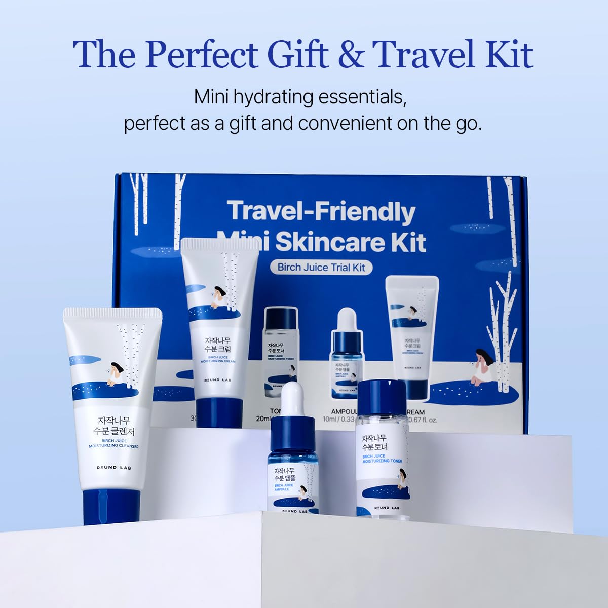 ROUND LAB Birch Juice Moisturizing Trial Kit 4-Piece