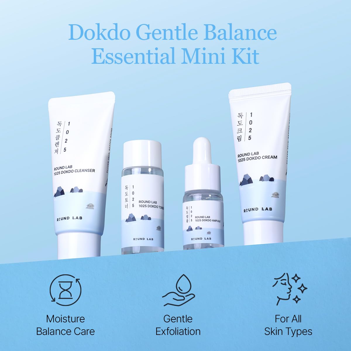 ROUND LAB 1025 Dokdo Trial Kit 4-Piece