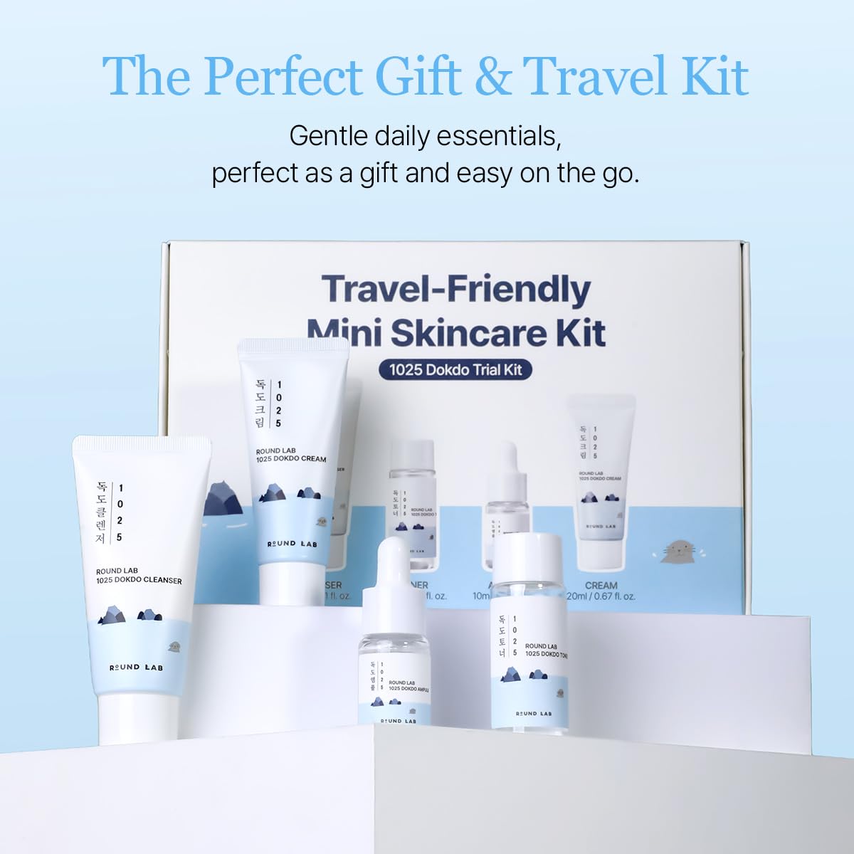 ROUND LAB 1025 Dokdo Trial Kit 4-Piece