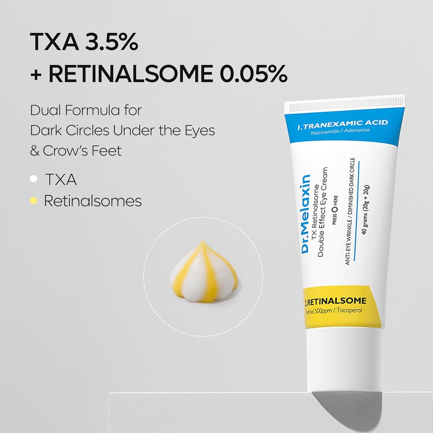 Dr.Melaxin TX Retinalsome Double Effect Eye Cream 1.41 oz. 40 g