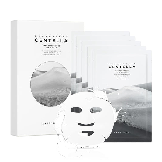 SKIN1004 Tone Balancing Mask, Face Mask Skincare for Dark Spot & Skin Tone 0.84 fl oz / 25ml * 5ea