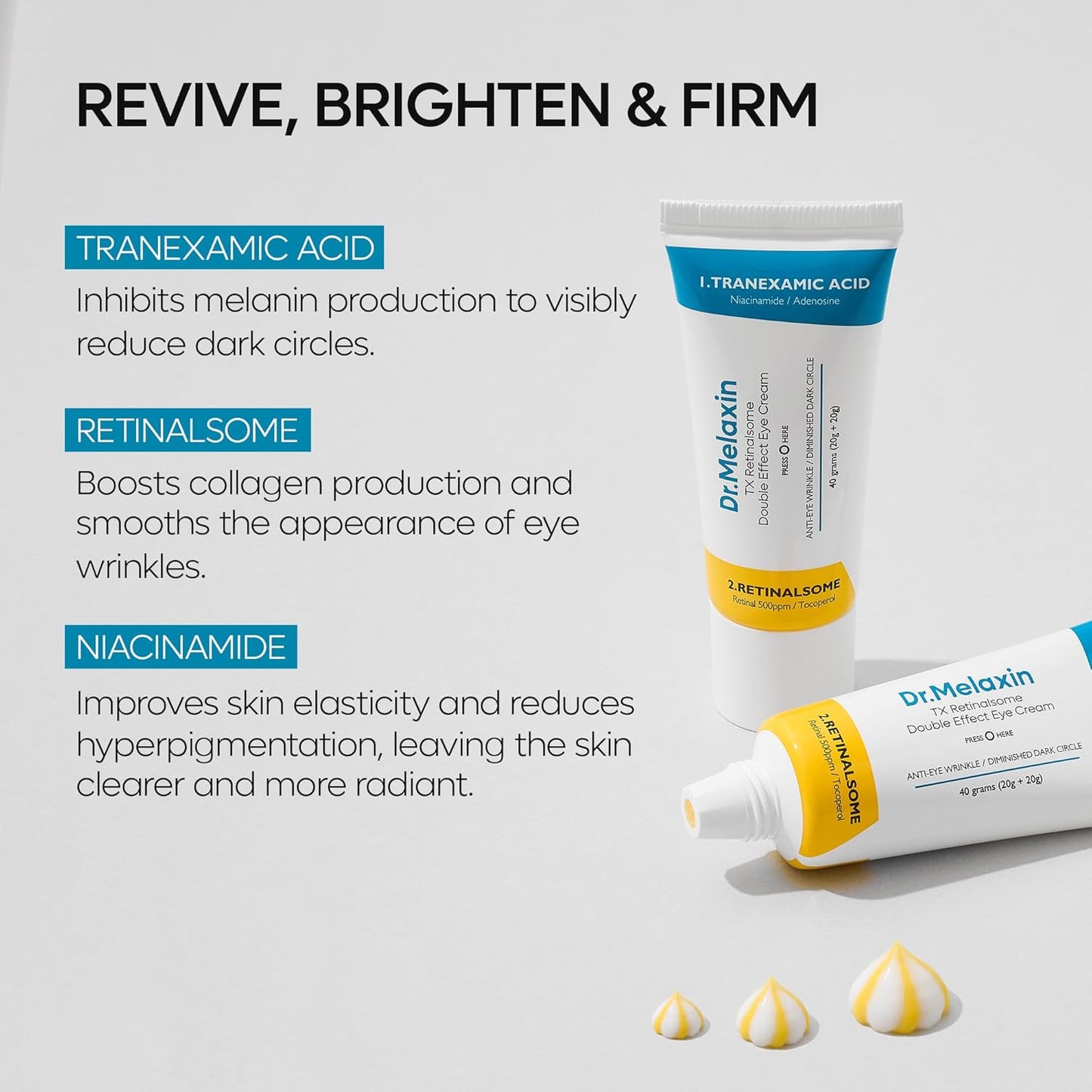Dr.Melaxin TX Retinalsome Double Effect Eye Cream 1.41 oz. 40 g