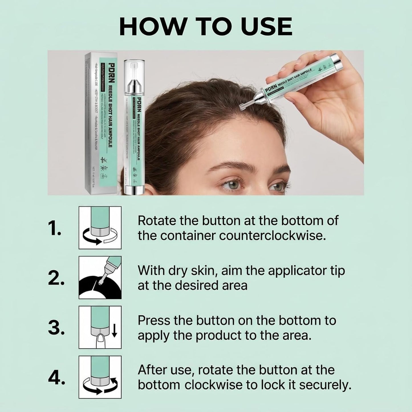 VT Cosmetics PDRN Reedle Shot Hair Ampoule L100 0.5 fl oz. 15 ml