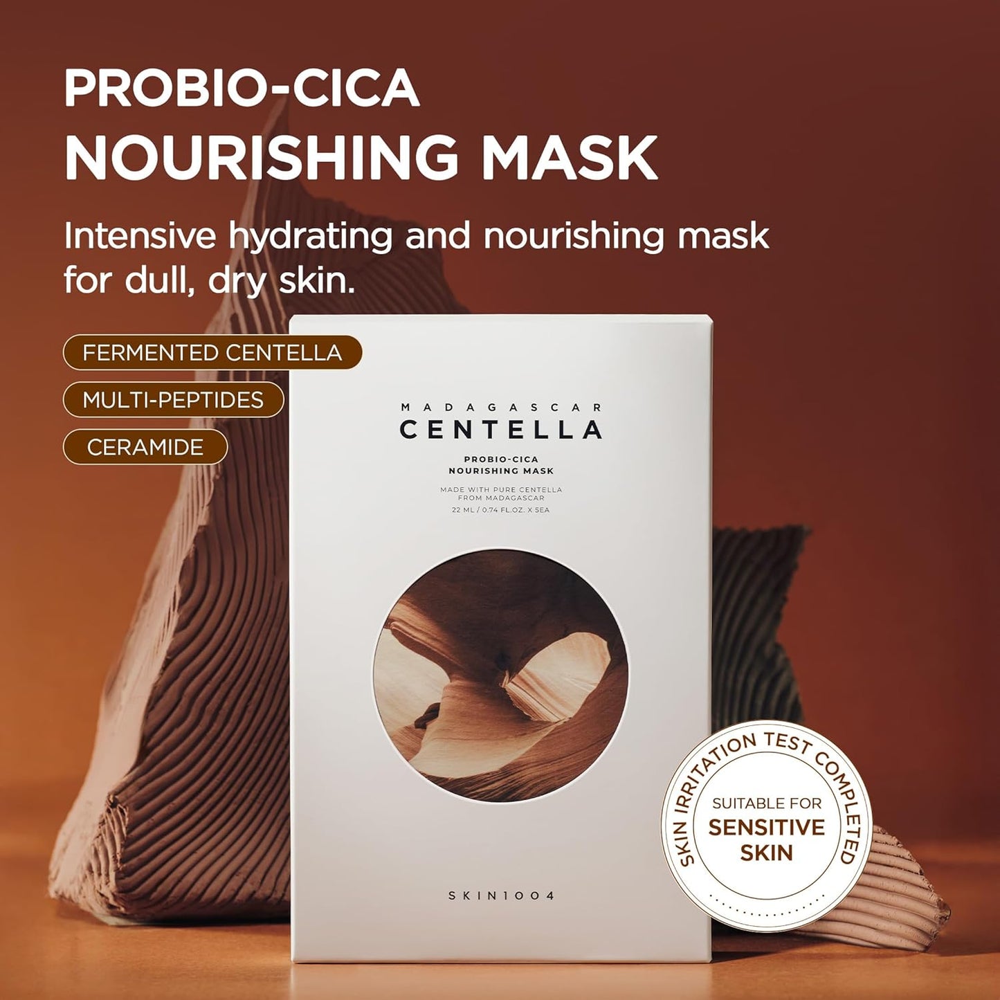 SKIN1004 Madagascar Centella Probio-Cica Nourishing Mask 0.84 oz / 23ml * 5ea