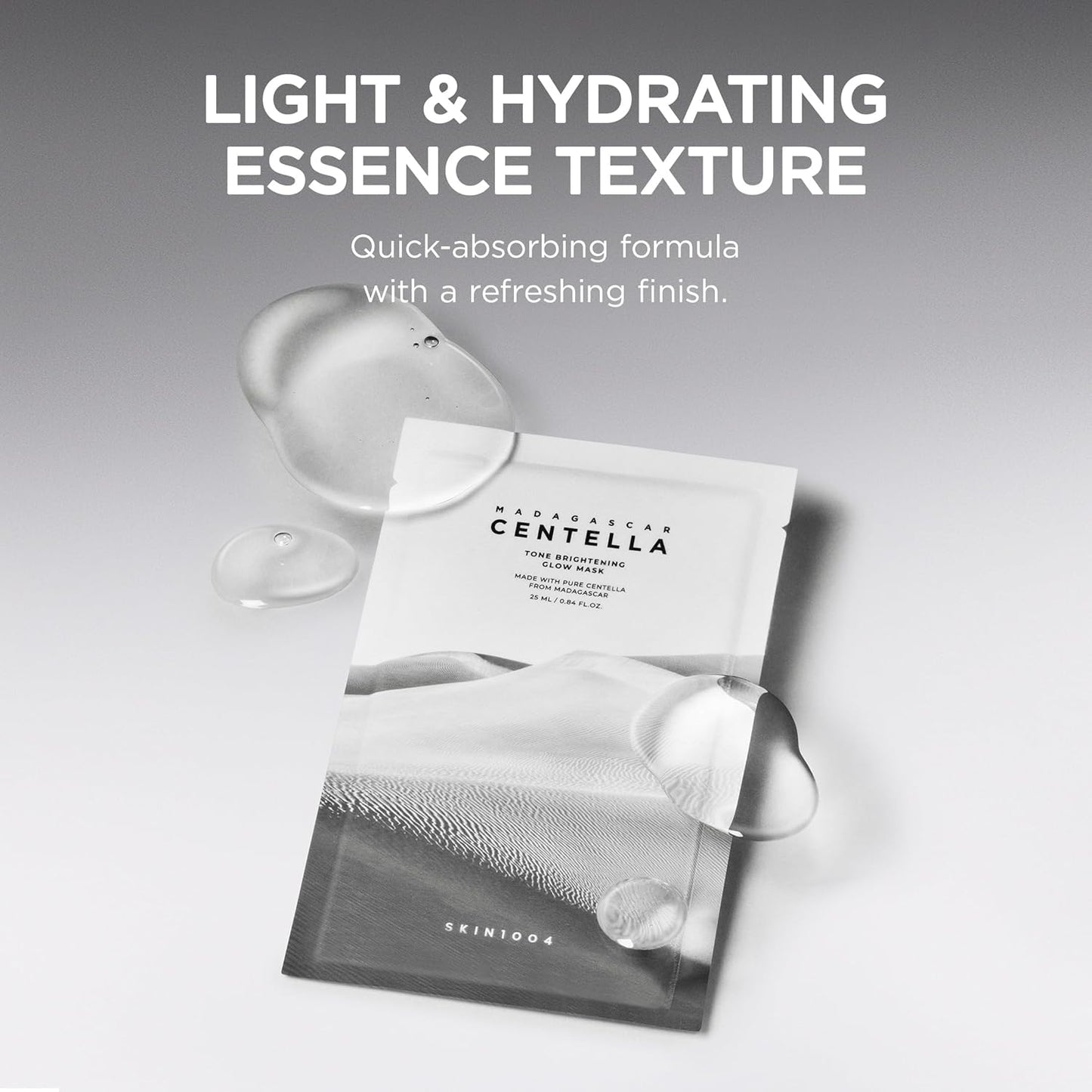 SKIN1004 Tone Balancing Mask, Face Mask Skincare for Dark Spot & Skin Tone 0.84 fl oz / 25ml * 5ea