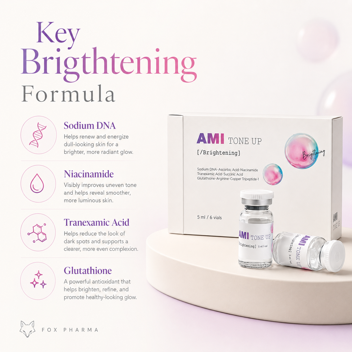 Ami Tone Up 1X5ML – Korean Brightening & Radiance Booster