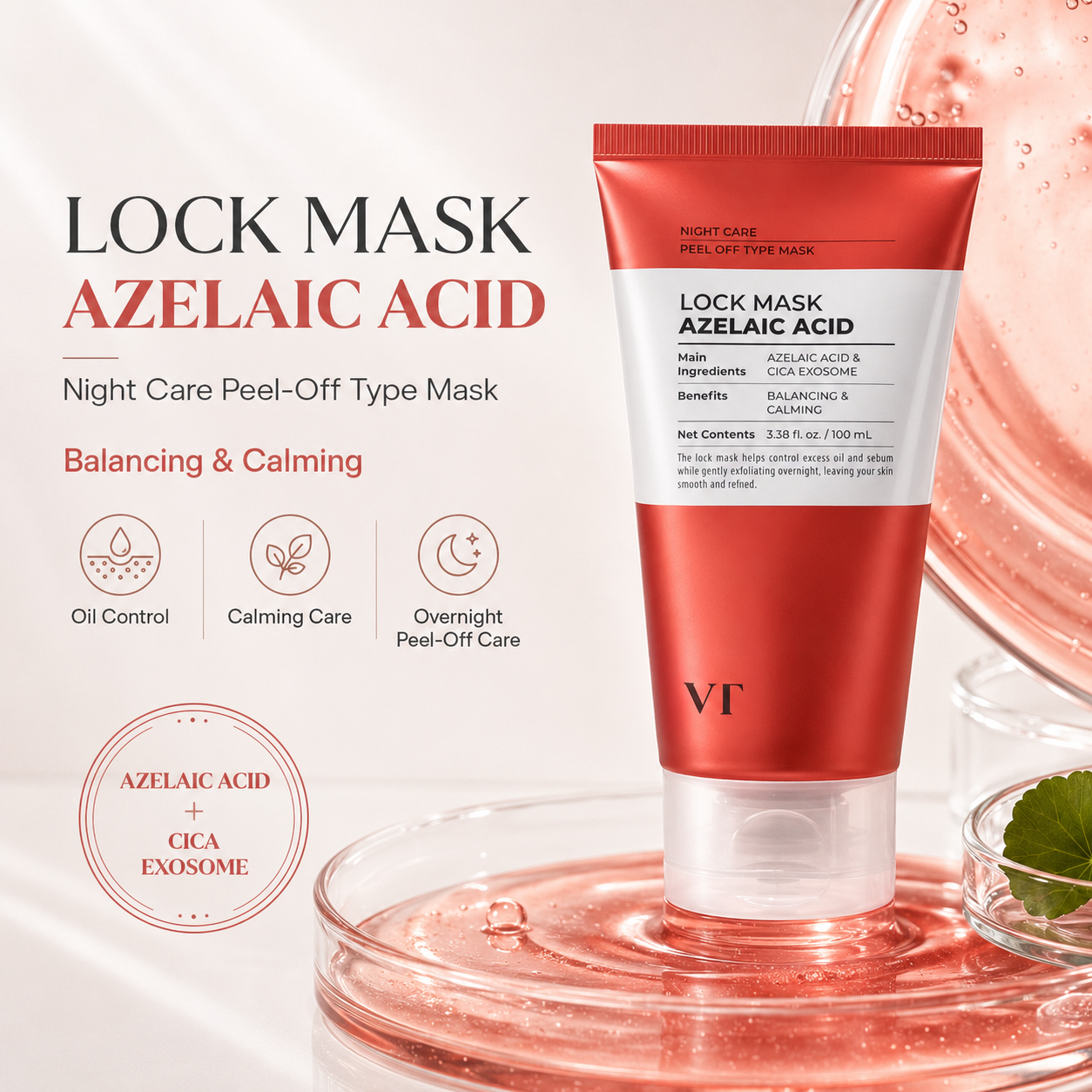 VT Cosmetics AZ Care Lock Mask 3.38 fl. oz. 100 ml