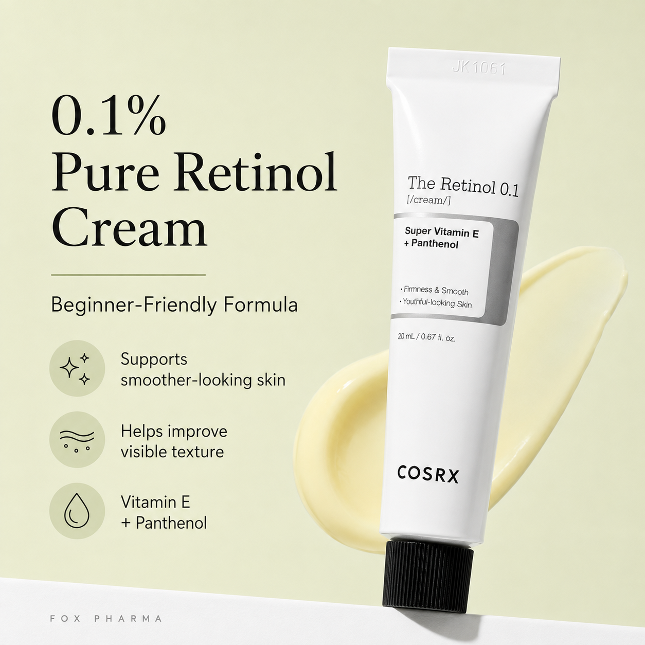 COSRX The Retinol 0.1 Cream 20ml/0.67 fl.oz