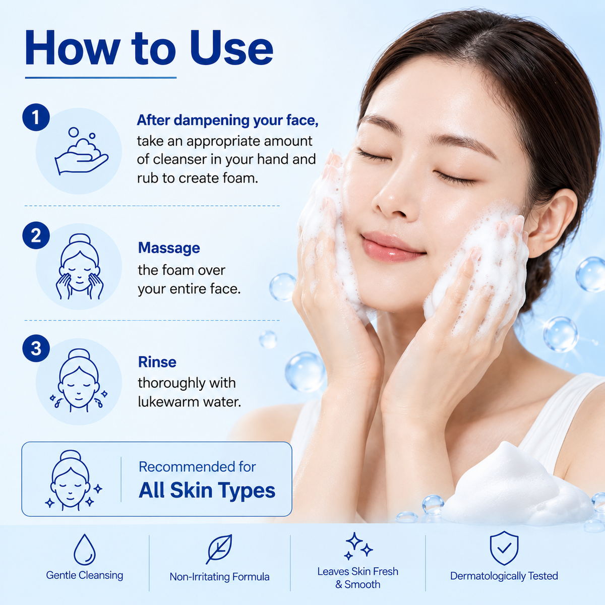 MISSHA Super Aqua Ultra Hyalron Foaming Cleanser 200 mL