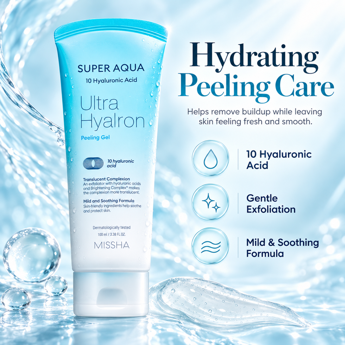 MISSHA Super Aqua Ultra Hyalron Peeling Gel 100 mL