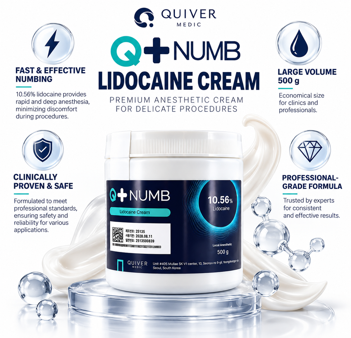 Q Numb Cream 10.59% 500 g