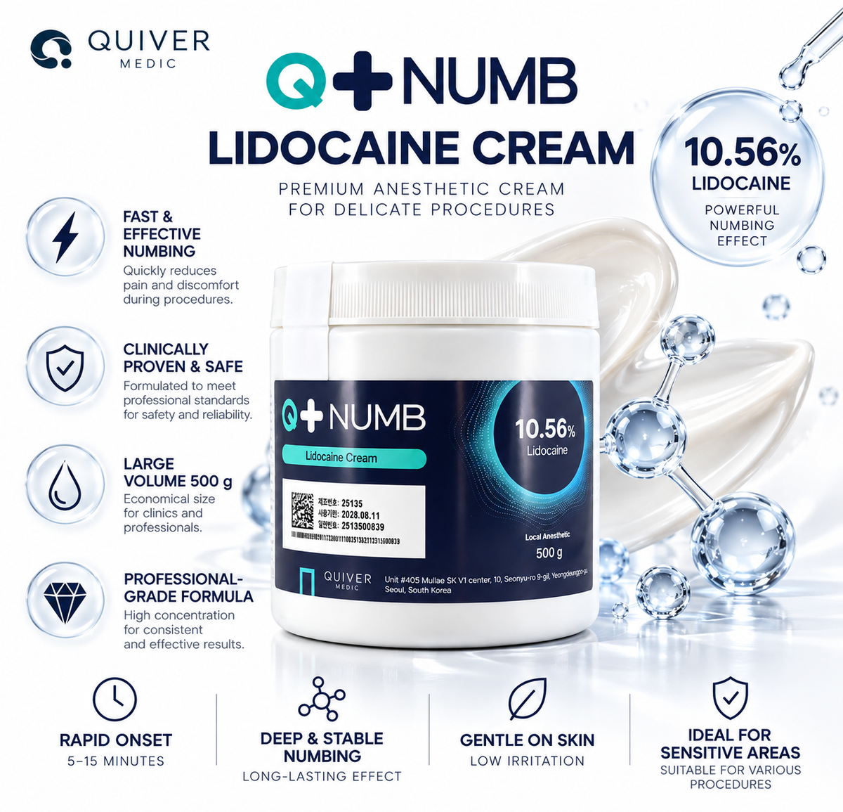 Q Numb Cream 10.59% 500 g