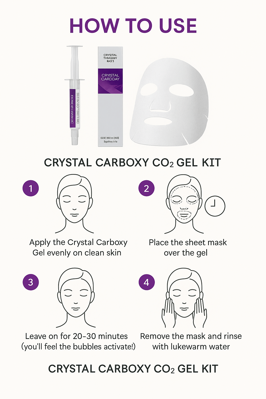 Crystal Carboxy CO2 Gel Kit – 5 Treatments - Fox|Pharma