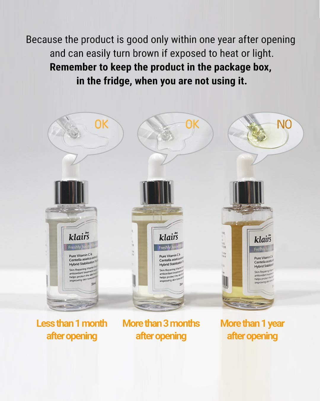 dear, klairs FRESHLY JUICED VITAMIN DROP 1.18 fl.oz/35ML - Fox|Pharma