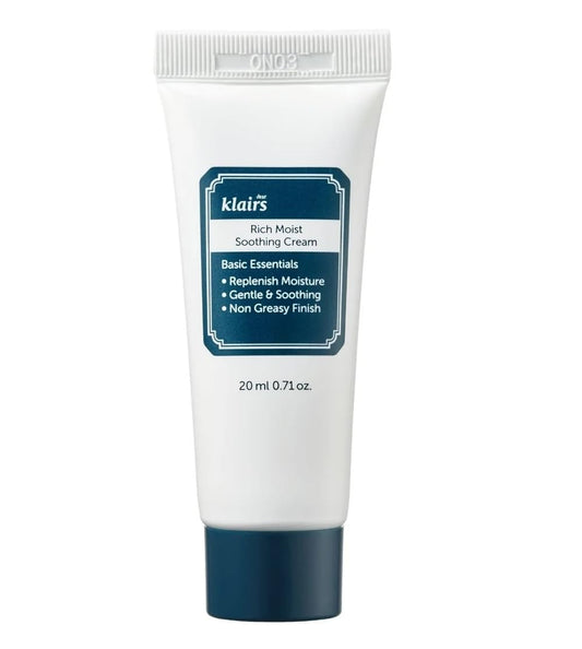 dear, klairs RICH MOIST SOOTHING CREAM 0.70 fl.oz/20ML - Fox|Pharma