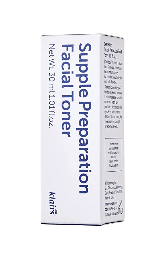 dear, klairs SUPPLE PREPARATION FACIAL TONER 1.01 fl.oz/30ML - Fox|Pharma