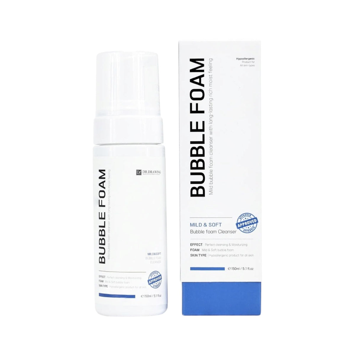 Dr. Drawing Bubble Foam 150ml Gentle Hydration Deep Cleanse – Fox|Pharma