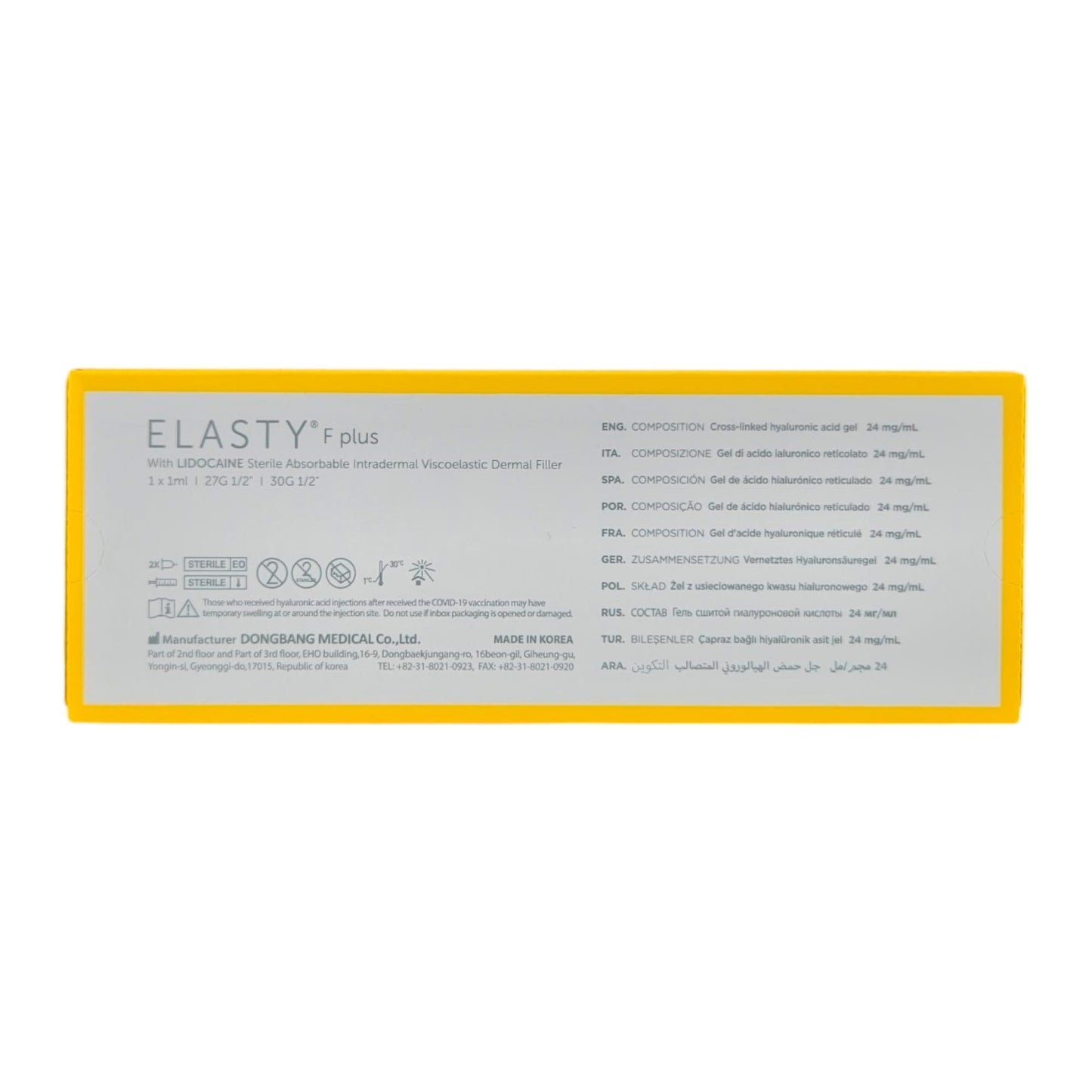 ELASTY F PLUS 1 SYX1ml - Fox|Pharma