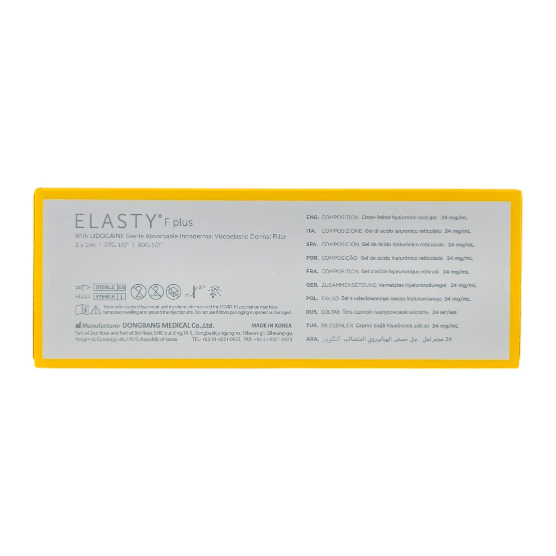 ELASTY F PLUS 1 SYX1ml - Fox|Pharma