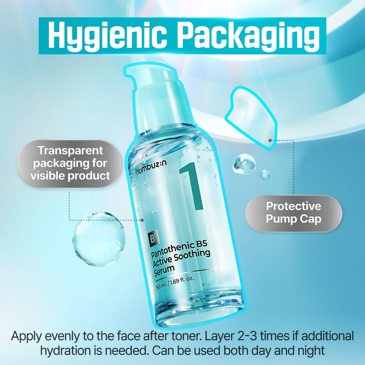 numbuzin No.1 Serum – Pantothenic B5 Active Soothing Serum 1.69 fl. oz. - Fox|Pharma