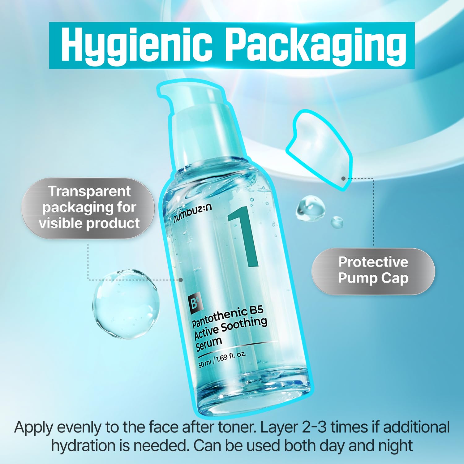 numbuzin No.1 Serum – Pantothenic B5 Active Soothing Serum 1.69 fl. oz. - Fox|Pharma