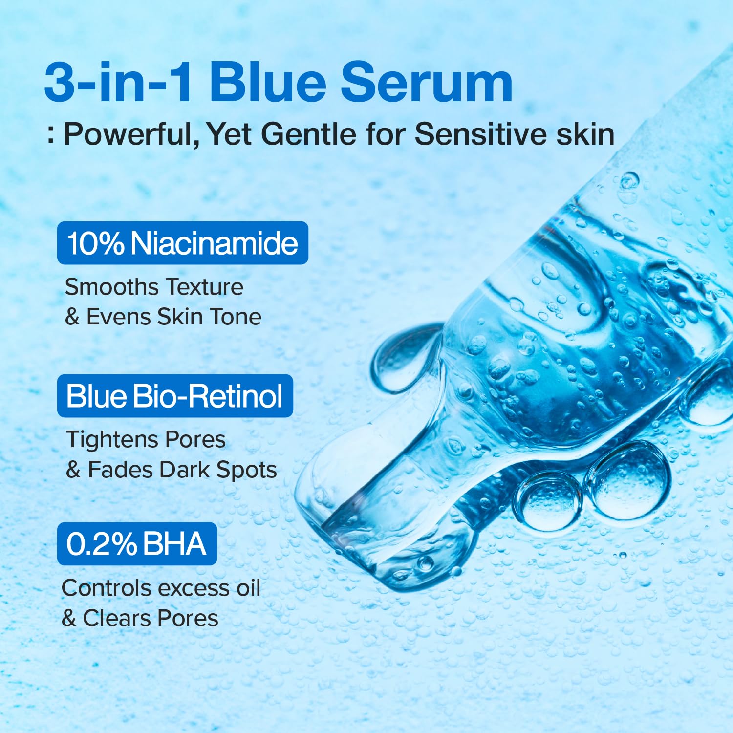 numbuzin No.3 Retinol Serum – Blue Bio - Retinol Pore Refining Serum 1.01 fl.0z. - Fox|Pharma