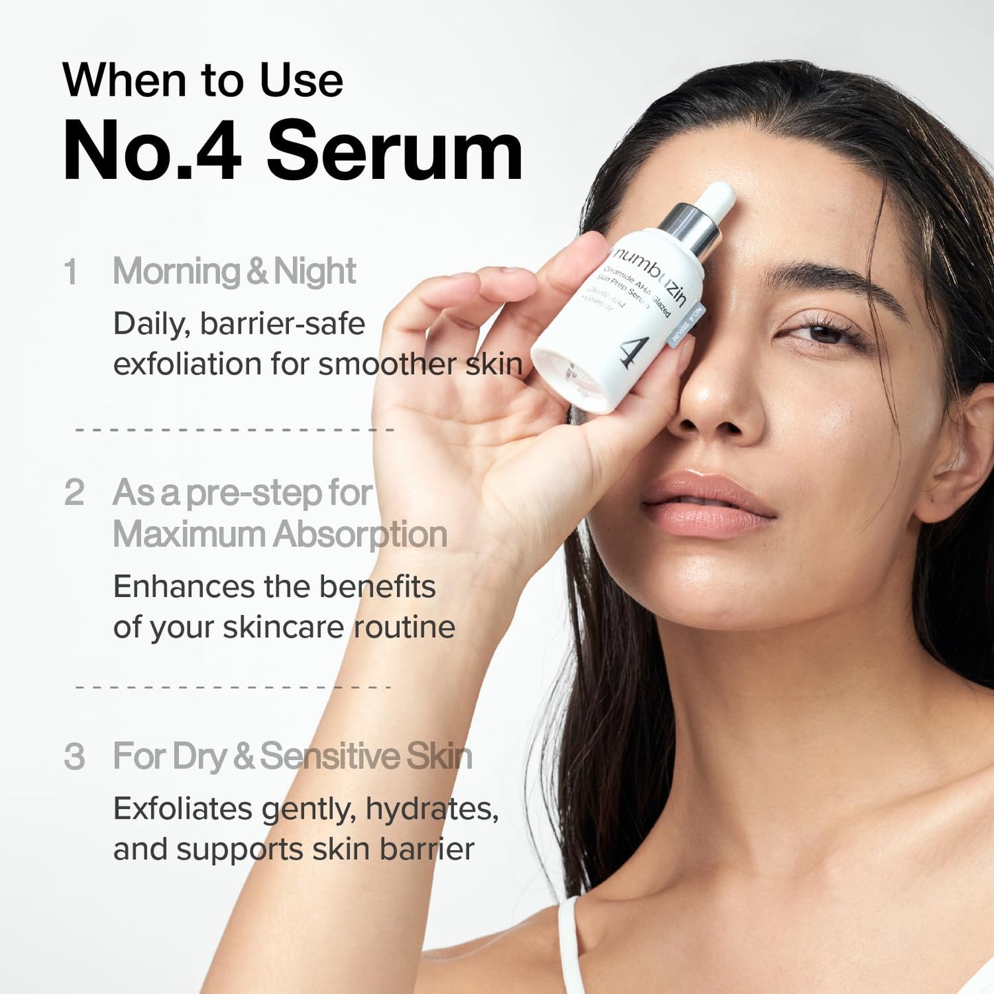 numbuzin No.4 Serum – Ceramide AHA Glazed Skin Prep Serum 1.01 fl.oz - Fox|Pharma