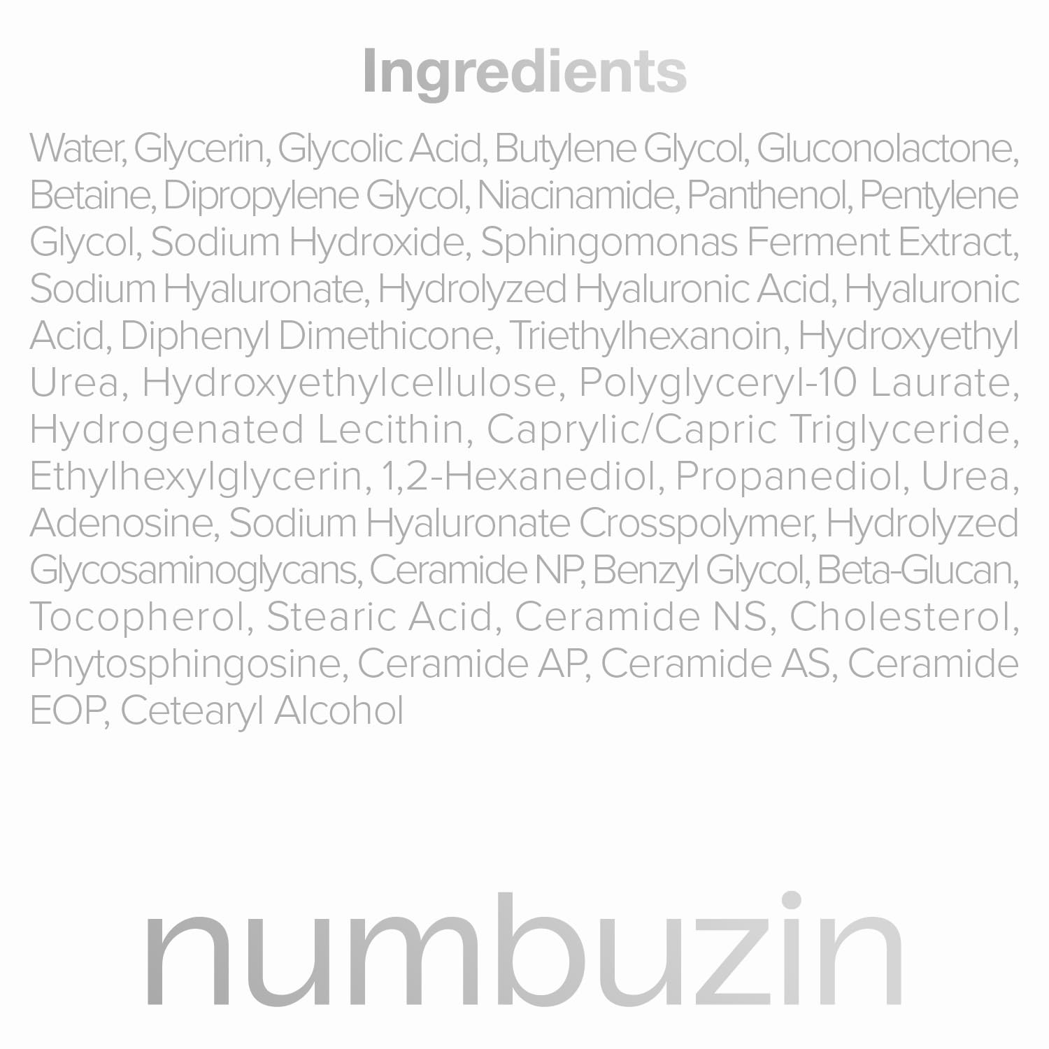 numbuzin No.4 Serum – Ceramide AHA Glazed Skin Prep Serum 1.01 fl.oz - Fox|Pharma