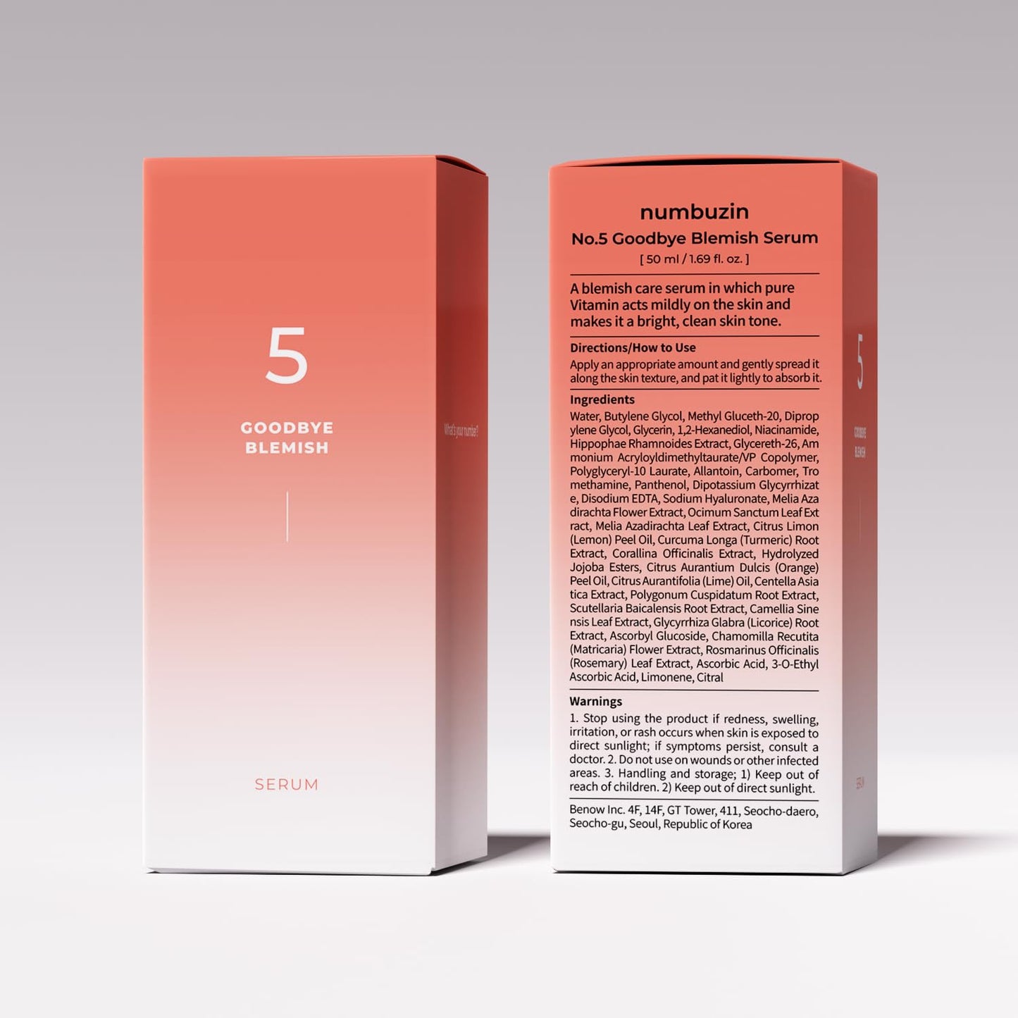 numbuzin No.5 Serum – Goodbye Blemish Serum 1.69 fl oz. - Fox|Pharma