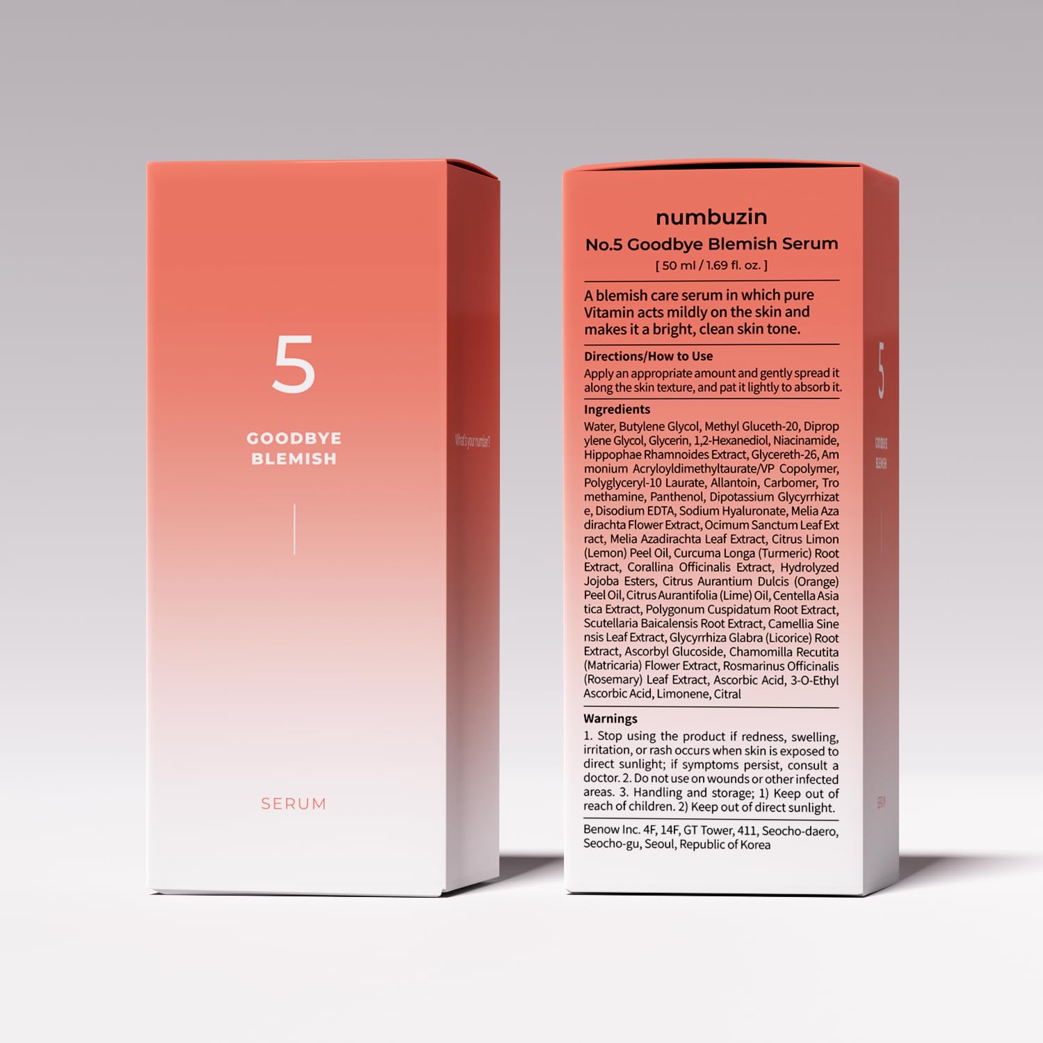 numbuzin No.5 Serum – Goodbye Blemish Serum 1.69 fl oz. - Fox|Pharma